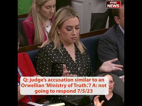 Q: Judge's accusation similar to an Orwellian 'Ministry of Truth.'? A: not going to respond