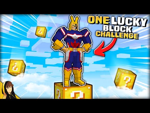 INSANE ONE Lucky Block CHALLENGE with My Hero Academia Mod!!