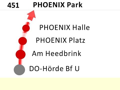 DSW21 Ansagen Bus 451 Hörde - PHOENIX West