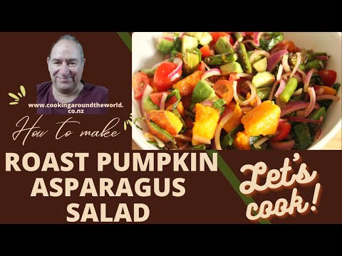 Roast Pumpkin And Asparagus Salad | Red Wine Vinegar Dressing |