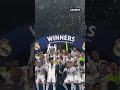 Le Real Madrid soulève sa 15ème Ligue des champions 🏆 #shorts