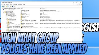 How To View What Group Policies Have Been Applied To Your User and PC In Windows 10 Tutorial