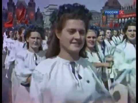 Москва майская. Подлинный вариант песни 1937 года со Сталиным. HD