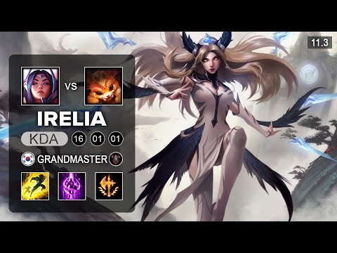 Irelia Top vs Gnar - KR Grandmaster Patch 11.3