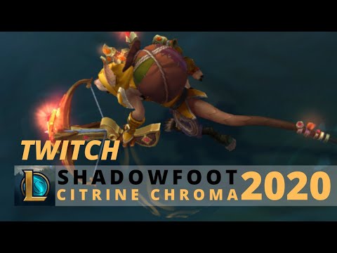 Shadowfoot Twitch Citrine Chroma 2020 - League Of Legends