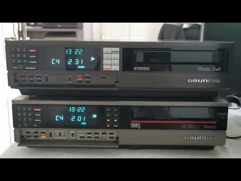 V2000 Grundig 2280 vs VHS Grundig VS220RC - FF cycle