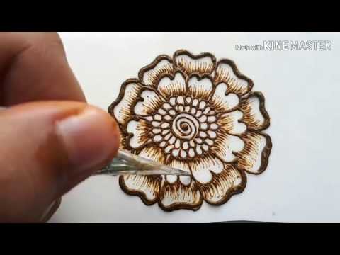 Learn 3D Basic Flowers in mehndi design|Henna Design for Beginners- learn different Types of Flowers