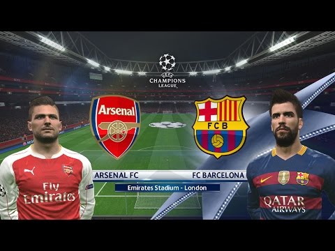 Арсенал  - Барселона / Лига Чемпионов 2015-16 / 1/8 финала / 1080p HD FPS 60