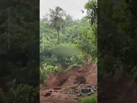 People flee as rain triggers landslide in India’s Kerala