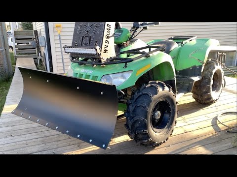 Black Boar ATV Snow Plow Unboxing install