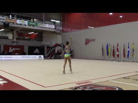 Gloria Hauer Junior Rope 2016 CDN Championships RG Comp B