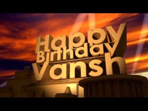 Happy Birthday Vansh