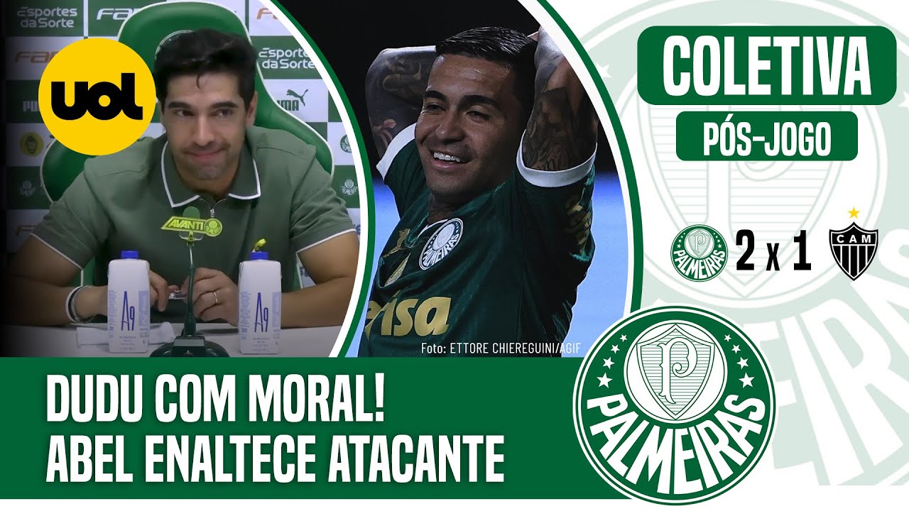 PALMEIRAS X ATLÉTICO-MG: ABEL FERREIRA ENALTECE DUDU APÓS VITÓRIA: 'TRABALHA MUITO'