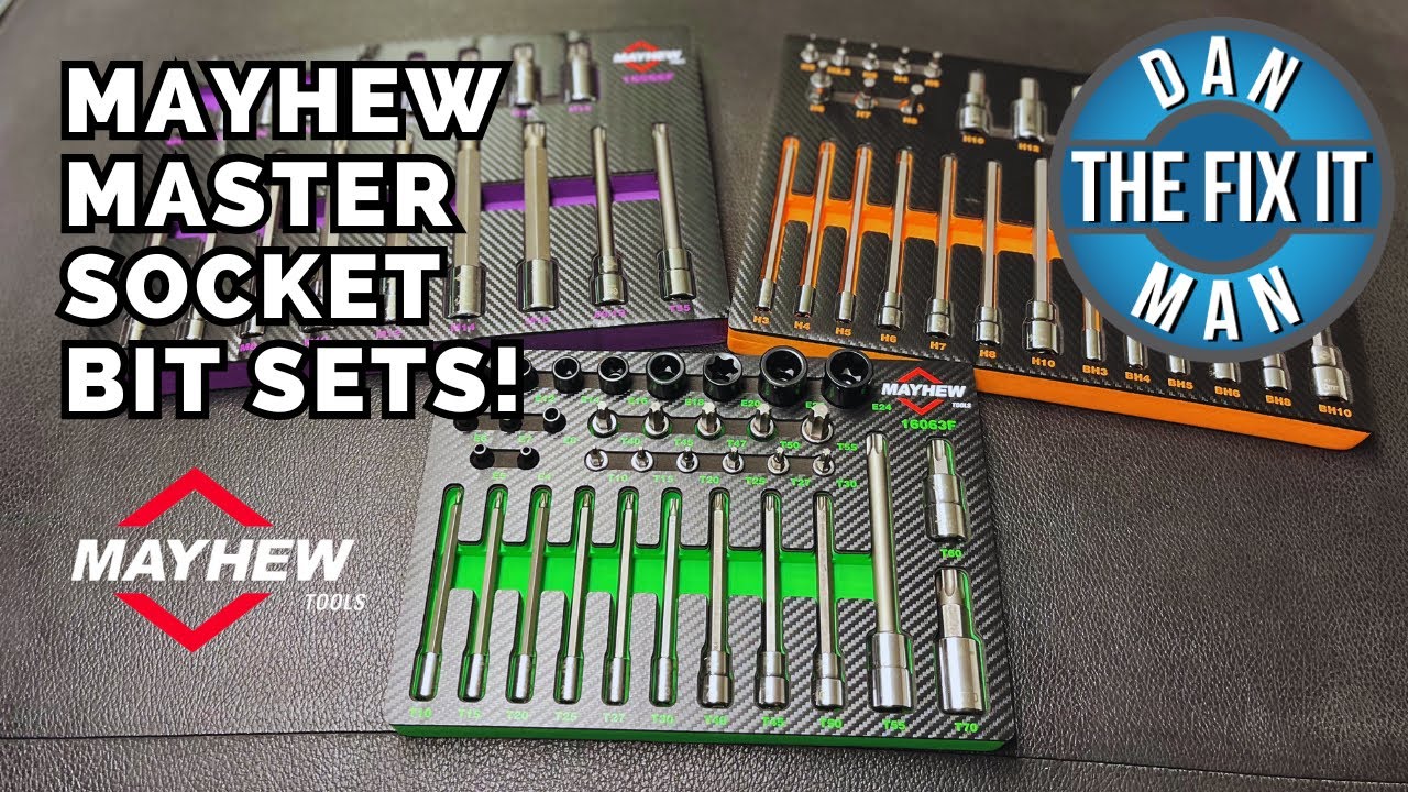 NEW! Mayhew Tools Master Socket Bit Sets! Torx, E Torx, Triple Square, & Metrix Hex in Foam Trays!