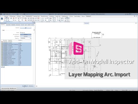 ALLPLAN Add-On Modell Inspector / Layer Mapping Architektur Import