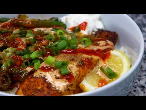 AIR FRYER SALMON RECIPE | SALMON BOWL RECIPE | POKE BOWL | CHAZSLIFESTYLE
