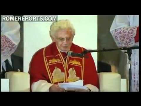 JMJ Madrid 2011  Benedicto XVI en Cuatro Vientos: "Vuestra fuerza es mayor que la lluvia"