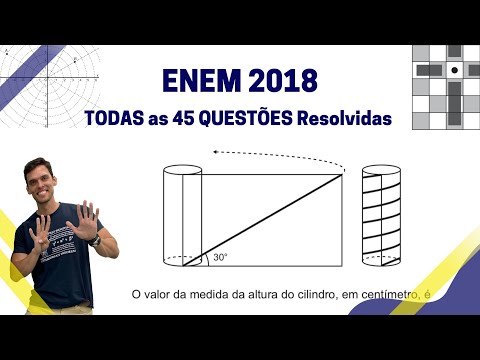 TODAS as 45 QUESTÕES do ENEM 2018 RESOLVIDAS (Caderno AMARELO)