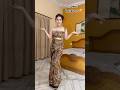 Drape A Blouseless Saree Into A Dress Shorts Youtubeshorts Sareestyle Viral