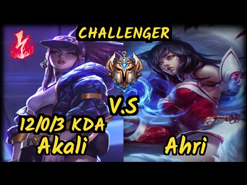 PNG Tinowns (AKALI) vs AHRI - 12/0/3 KDA MID CHALLENGER GAMEPLAY - BR