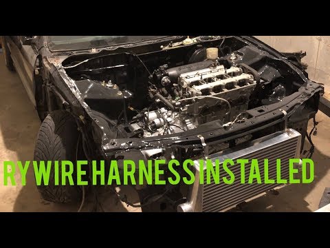 Intercooler/Rywire harness installed