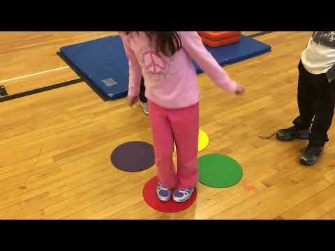 Jumping and Landing Elementary PE stations