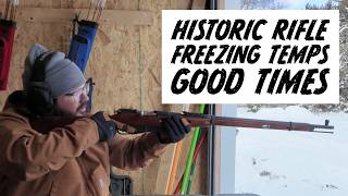 Shooting a 100-Year-Old Gun in 13°F Weather – Sketchy First Shot! (1928 Mosin-Nagant 7.62x54R)