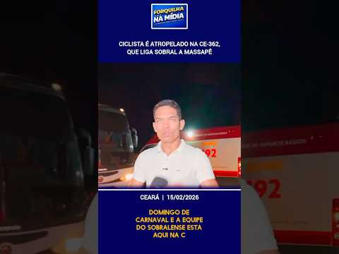 Ciclista é atropelado na CE-362, que liga Sobral a Massapê