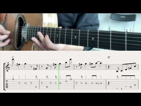 J'attendrai Gypsy Jazz Guitar Solo (Tchavolo Style) with Free Tab