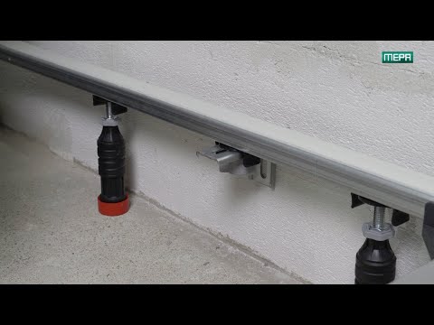 Montage Wandwinkel ab 160 mm Einbauhöhe - MEPA Montagerahmen SF Mineralguss