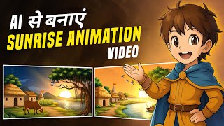 Professional Sunrise Animation Tutorial | Cartoon Sunrise Using Veo 3 + ChatGPT