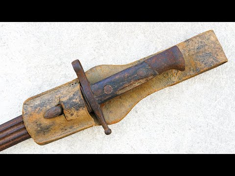 Old Carcano M1891 Italian Bayonet – Full Restoration