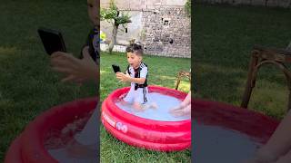 Child dropped his phone in water 😂♥️👻#shorts