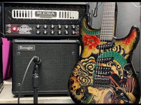 Mesa Badlander 25 head with Mesa 1x10 and 1x12 Thiele cabinet sounds.