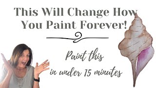 This Simple Shape Technique Instantly Improves Your Watercolors (Under 15 Minutes!)