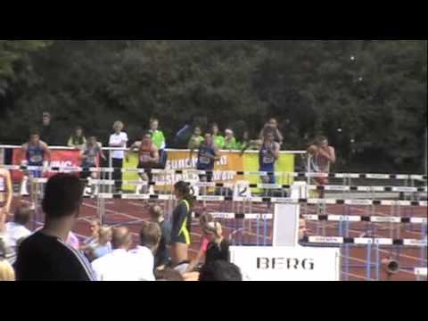 Deutsche Meisterschaften Junioren Bremen - 110m men hurdles heat 3 - Julian Marquart 14,29 sec