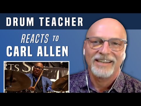 Drum Teacher Reacts to Carl Allen - Drum Solo