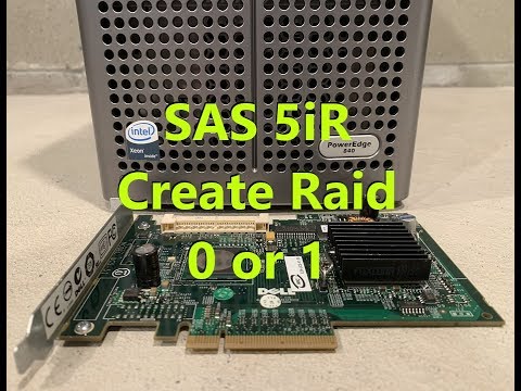 How to create Raid 0 or 1 with a SAS 5iR Controller UN939 GU186 UCS-51