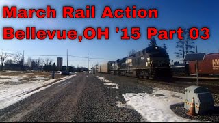 preview picture of video 'March Rail Action Bellevue,OH '15 Part 3'