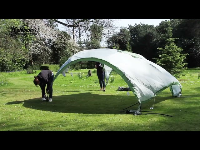 Vídeo relacionado con Coleman Fast Pitch Shelter Panel Lateral con Ventanas y Puerta para Carpa Event Shelter Pro L 3,6 x 3,6 m, Alta Protección Solar 50+, Impermeable