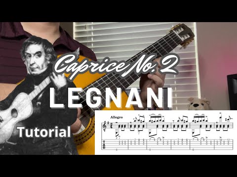 Caprice # 2 | L. Legnani | TUTORIAL with TABS | Classical Guitar