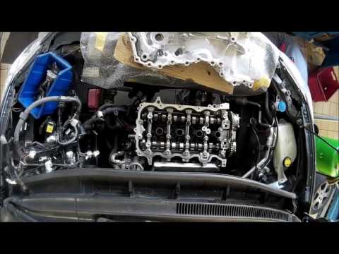 1NR FE engine repair on car - video lapse