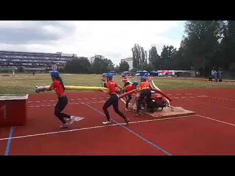 Krajské kolo PS Hradec Králové 2018: SDH SLATINY B ženy - požární útok 1. pokus