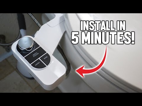 How To Install A Toilet Bidet In LESS Than 5 Minutes! DIY