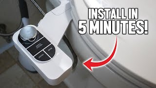 How To Install A Toilet Bidet In LESS Than 5 Minutes! DIY