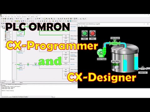 CX-Programmer and CX-Designer HMI PLC Omron Tutorial
