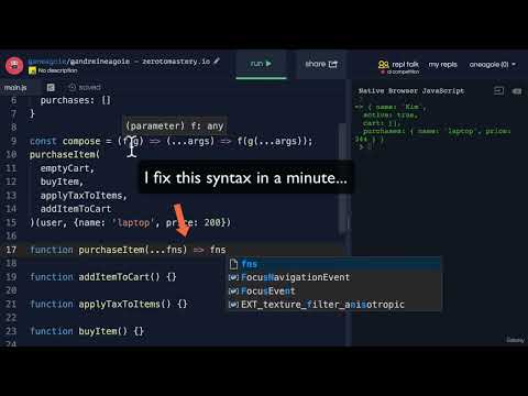 Javascript Adv Concepts Functional Programming 0718 Solution Amazon