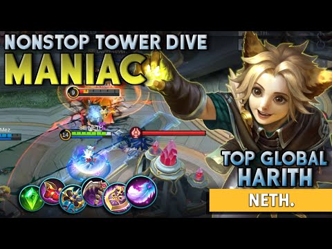 Harith Maniac! Aggressive Ganking Combo Rotation! Mobile Legends Top Global Harith Maniac by NETH