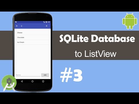 SQLite Database to ListView - Part 3: View Data - Android Studio Tutorial