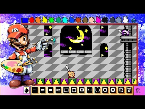 Mario Paint Creations - Kirby's Adventure NES Pixel Art